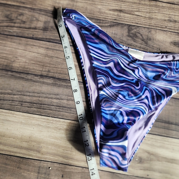 NWT H&M purple + blue swim bottoms - Picture 7 of 8